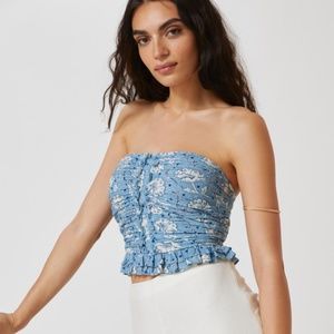 NWT Anthropologie Forever That Girl Textured Tube Top